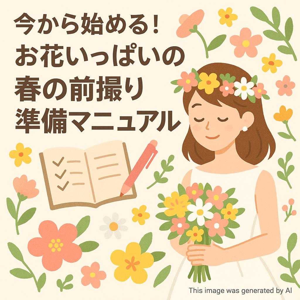 今から始める！お花いっぱいの春の前撮り準備マニュアル