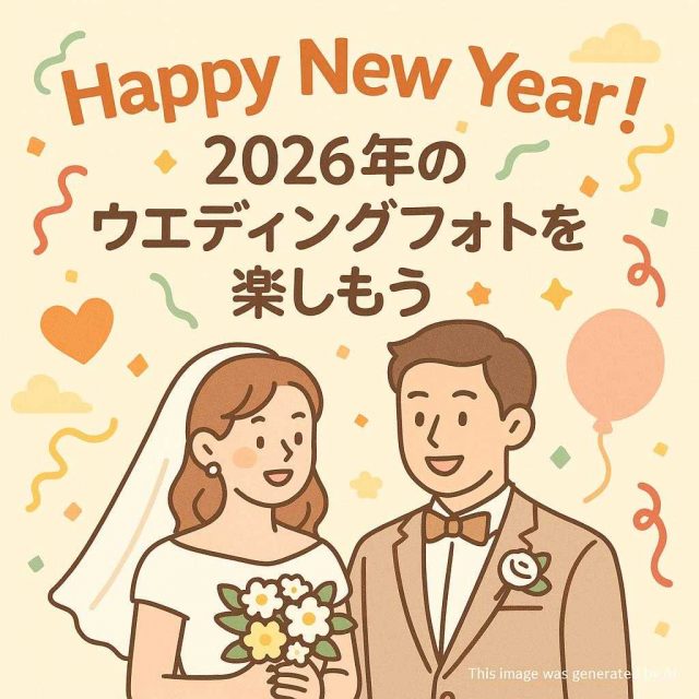 Happy New Year！2026年のウエディングフォトを楽しもう