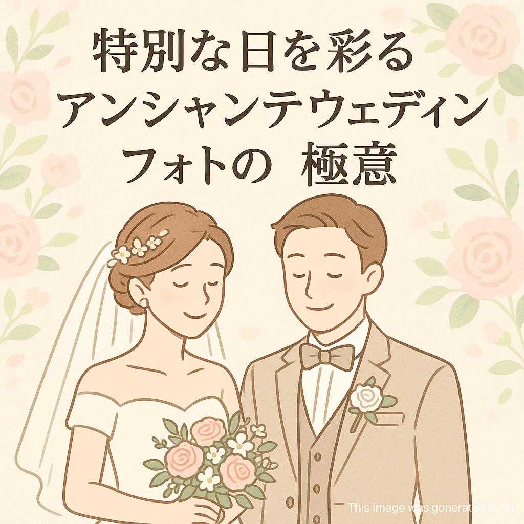 特別な日を彩るアンシャンテウェディングフォトの極意
