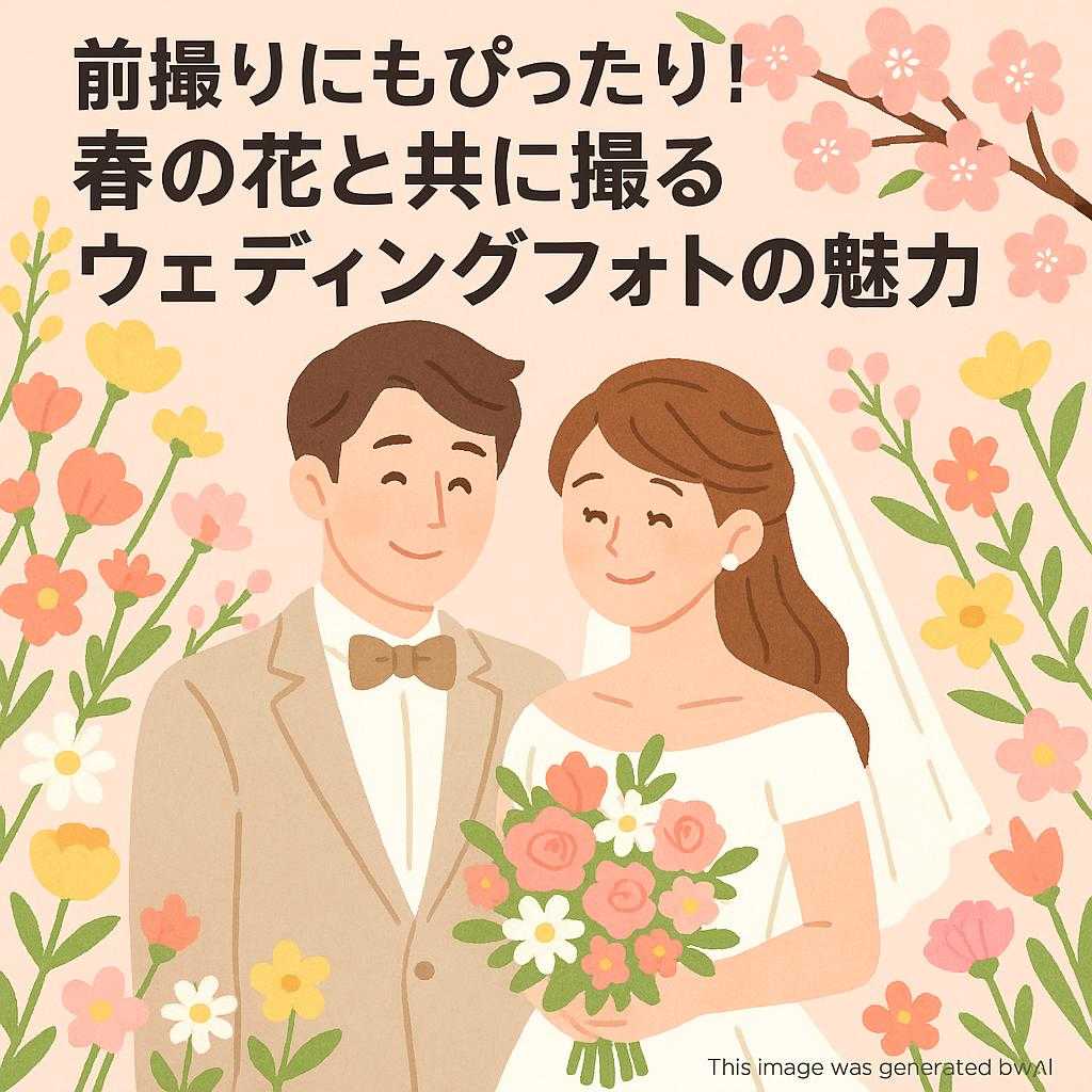 前撮りにもぴったり！春の花と共に撮るウェディングフォトの魅力