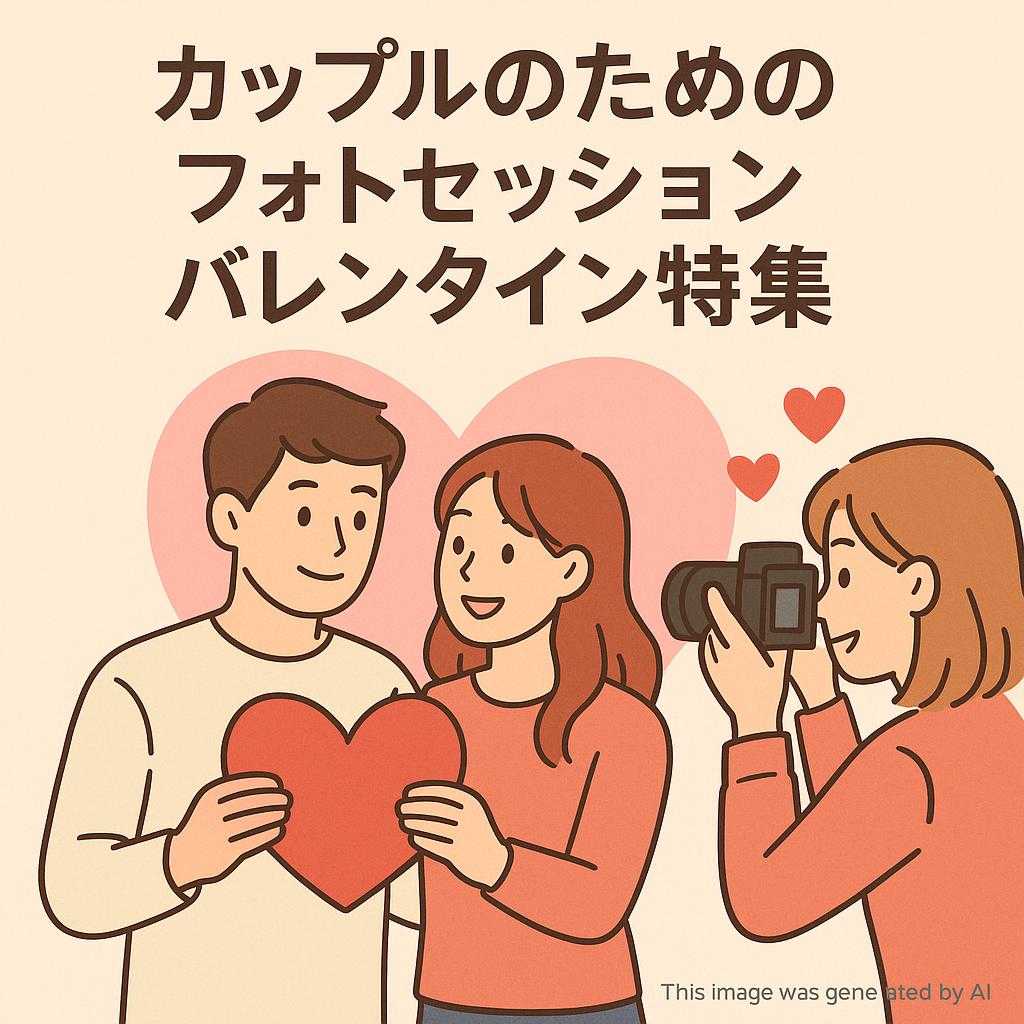 カップルのためのフォトセッションバレンタイン特集