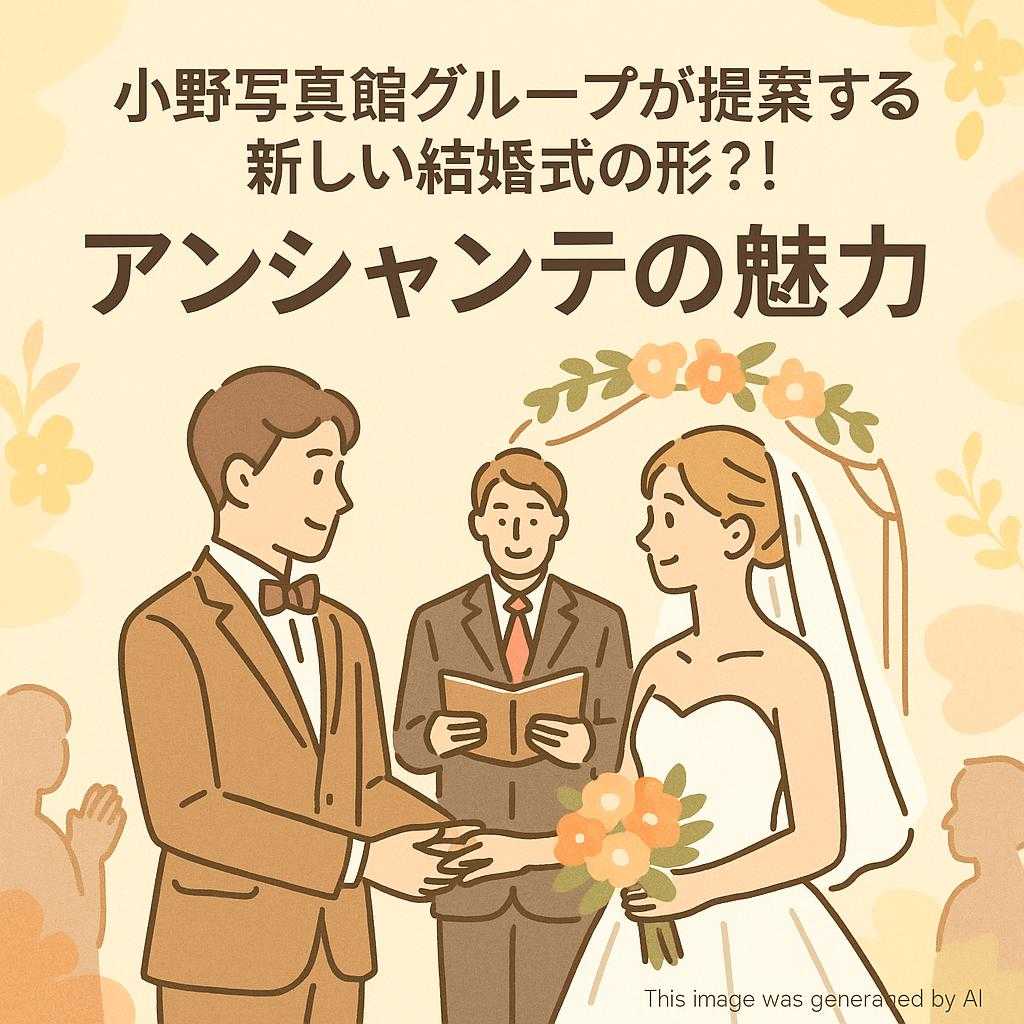 小野写真館グループが提案する新しい結婚式の形?! アンシャンテの魅力