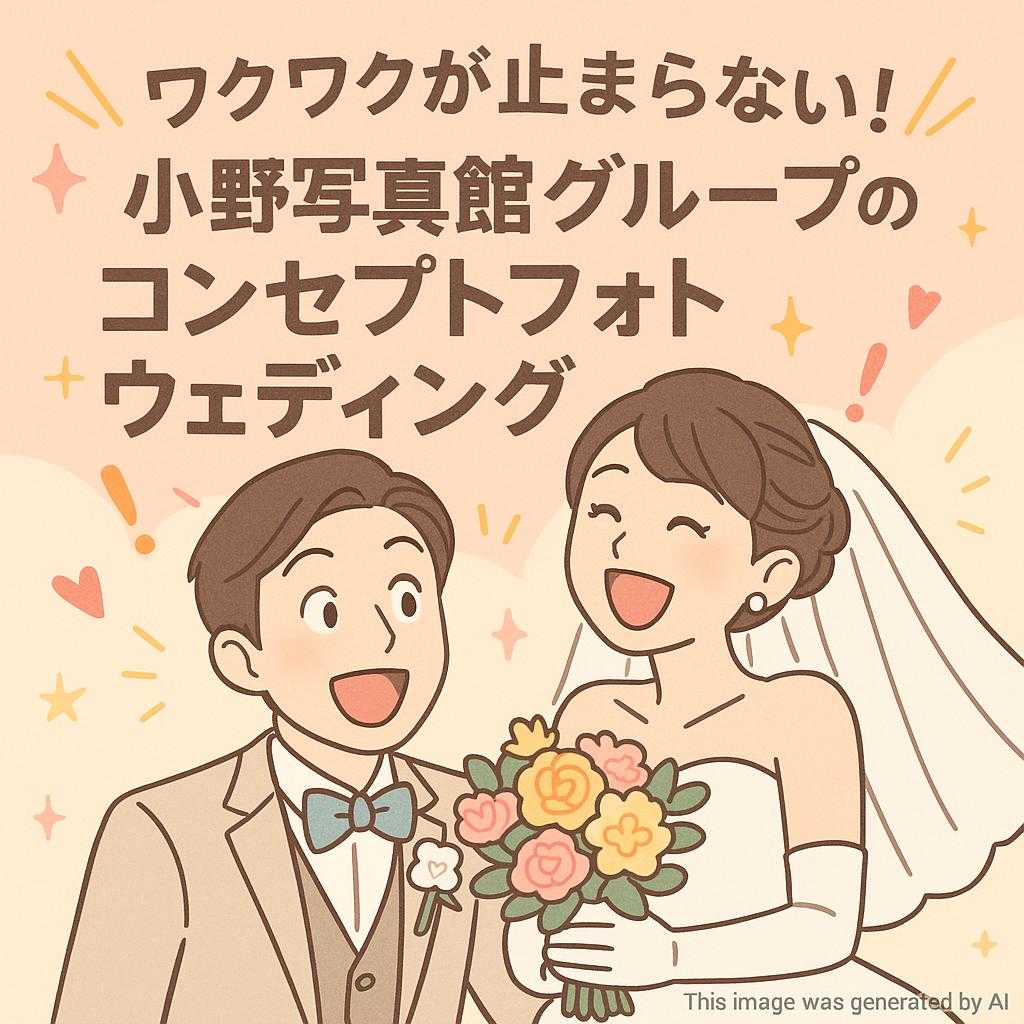 ワクワクが止まらない！小野写真館グループのコンセプトフォトウェディング