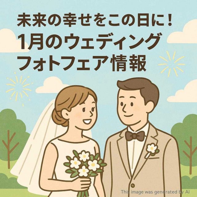 未来の幸せをこの日に！1月のウェディングフォトフェア情報