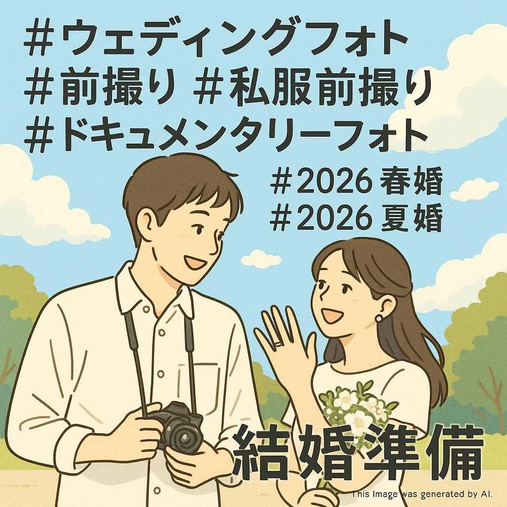 #ウェディングフォト #前撮り #私服前撮り #ドキュメンタリーフォト #2026春婚 #2026夏婚 #結婚準備