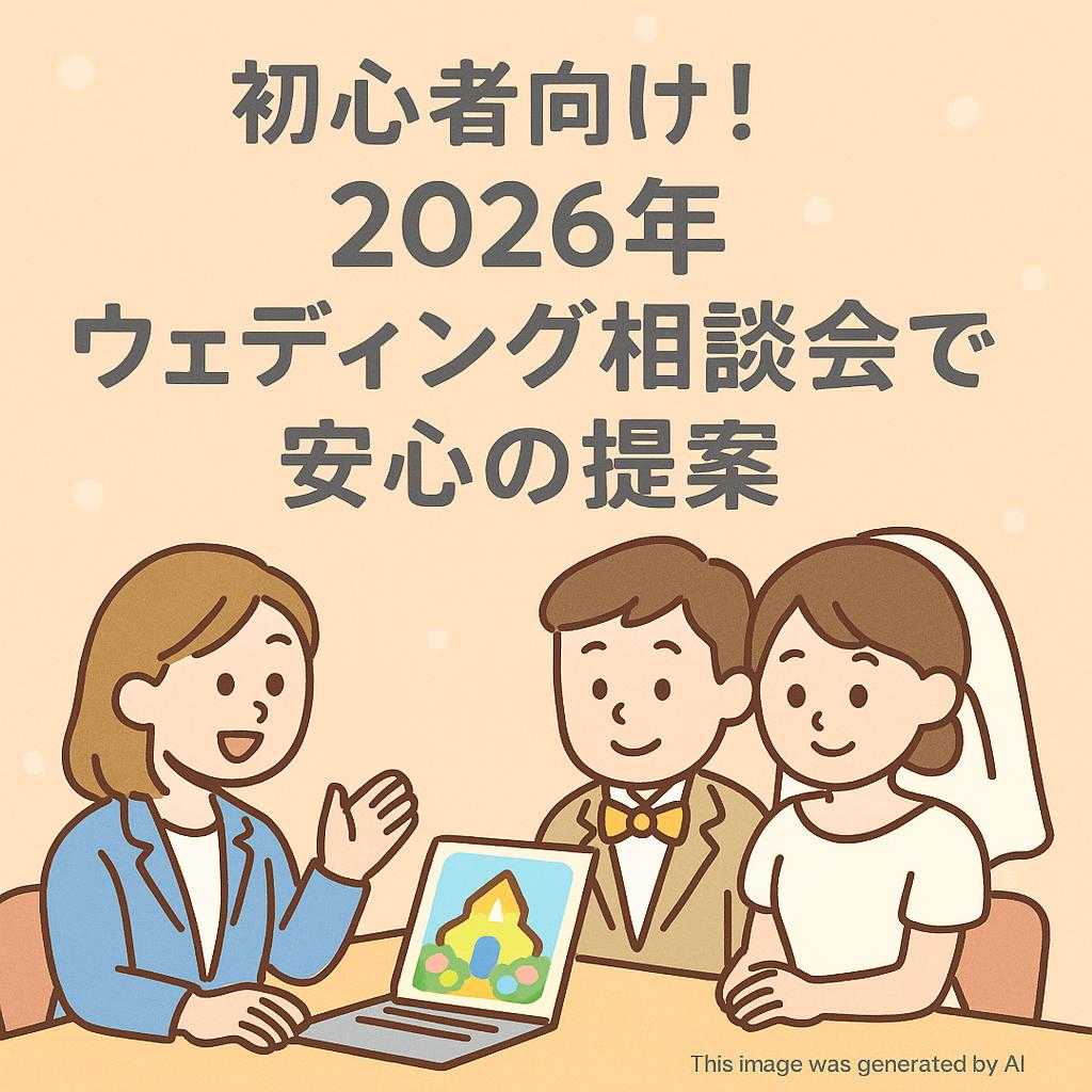 初心者向け！2026年ウェディング相談会で安心の提案