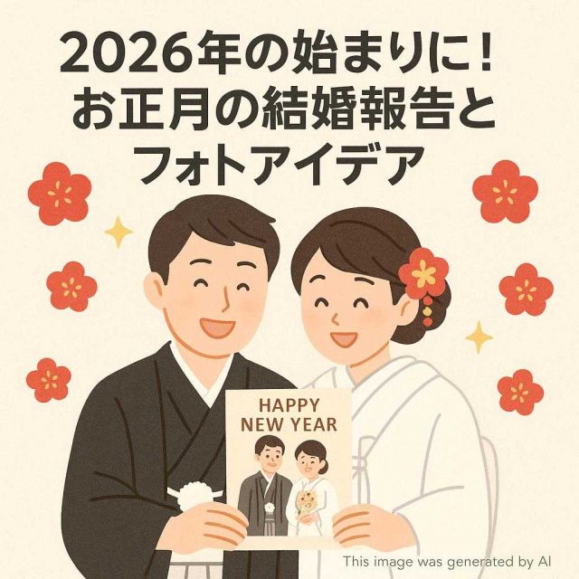 2026年の始まりに！お正月の結婚報告とフォトアイデア