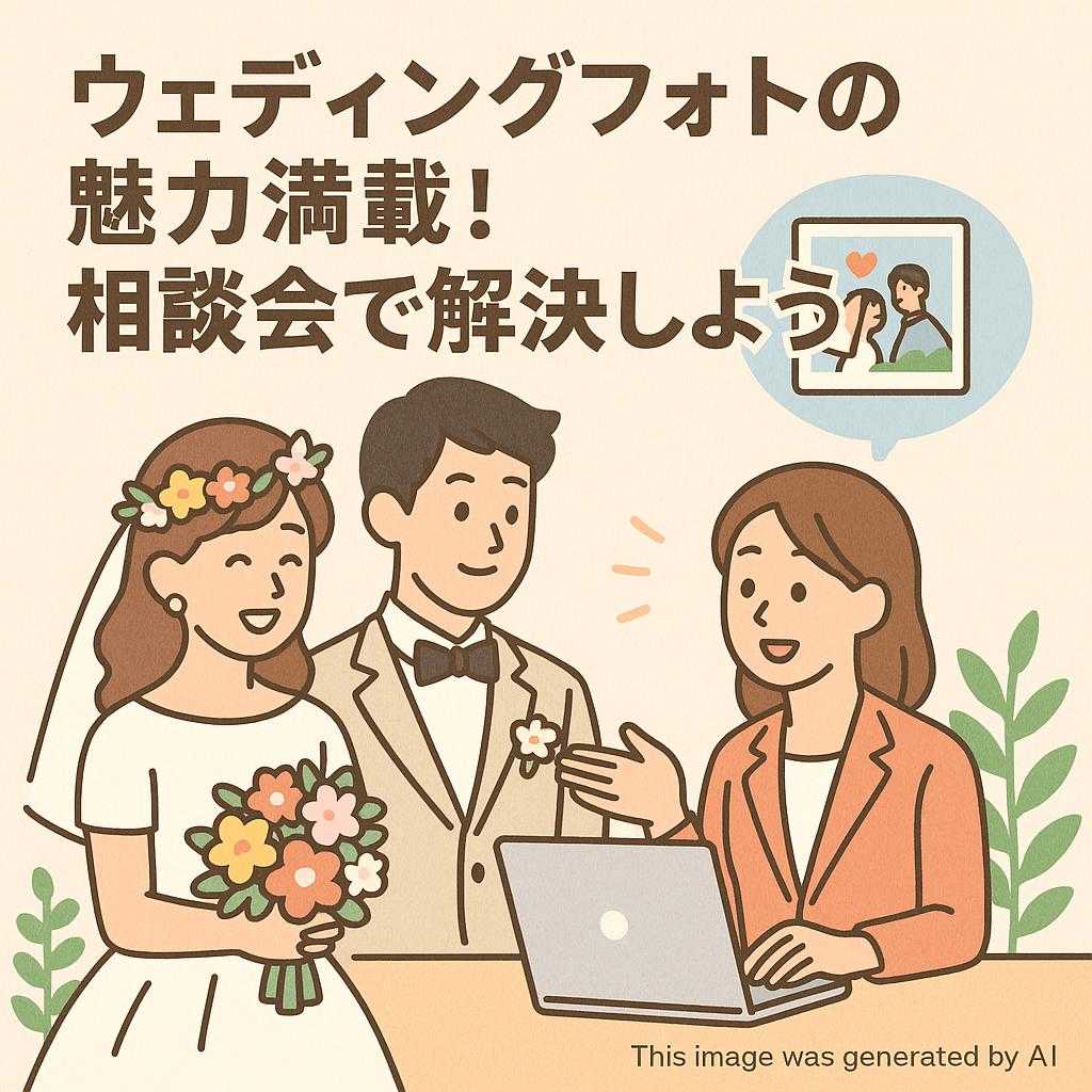 ウェディングフォトの魅力満載！相談会で解決しよう