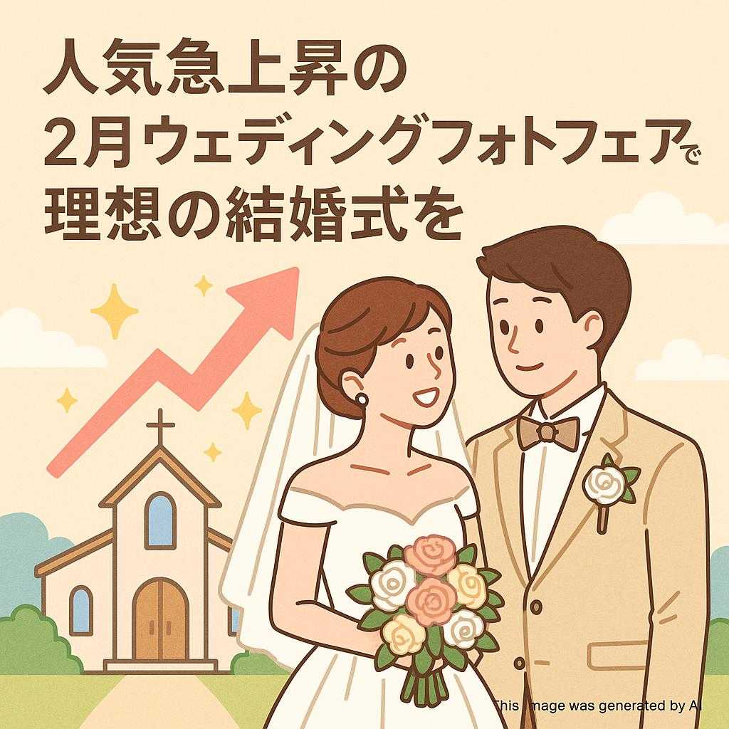 人気急上昇の２月ウェディングフォトフェアで理想の結婚式を