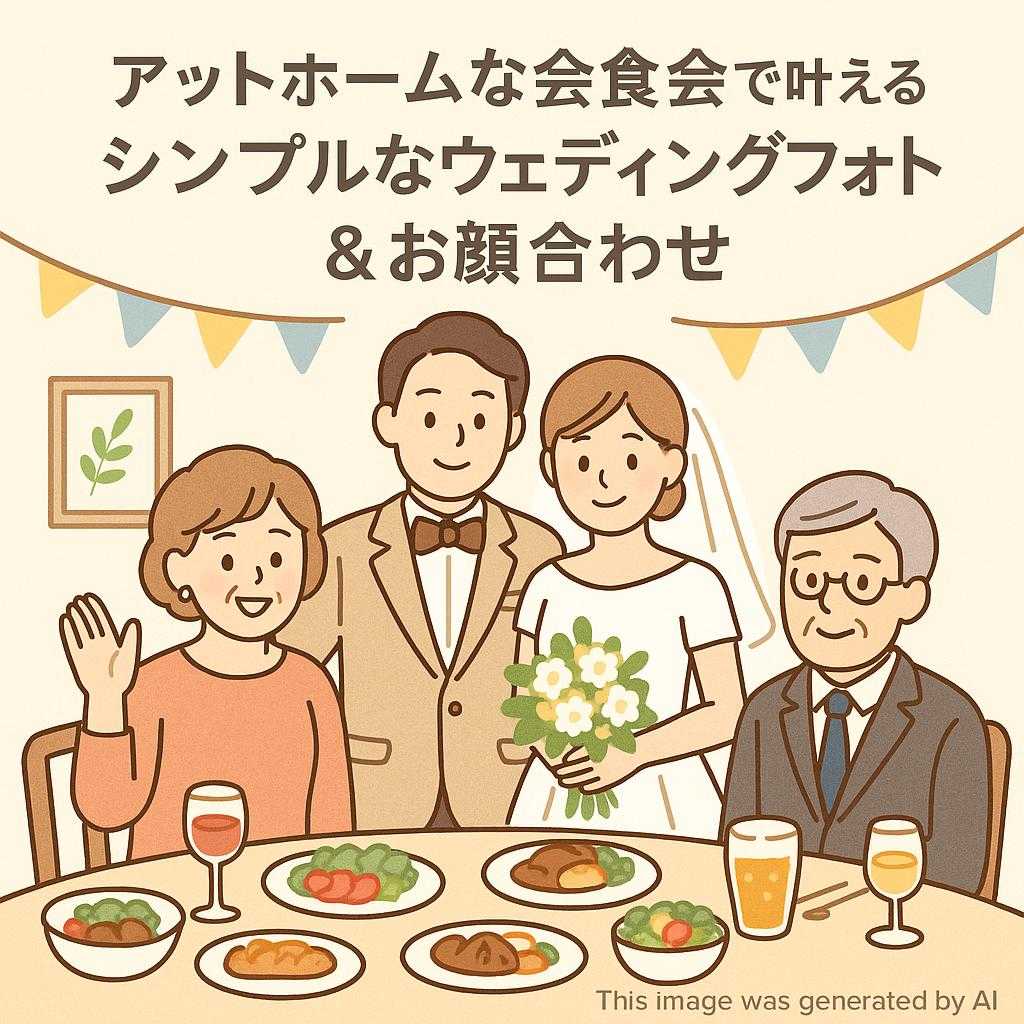 アットホームな会食会で叶えるシンプルなウェディングフォト&お顔合わせ