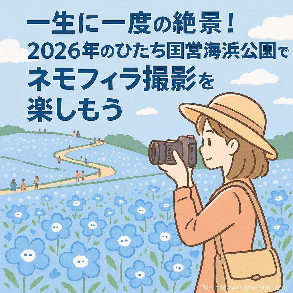 一生に一度の絶景!2026年のひたち国営海浜公園でネモフィラ撮影を楽しもう