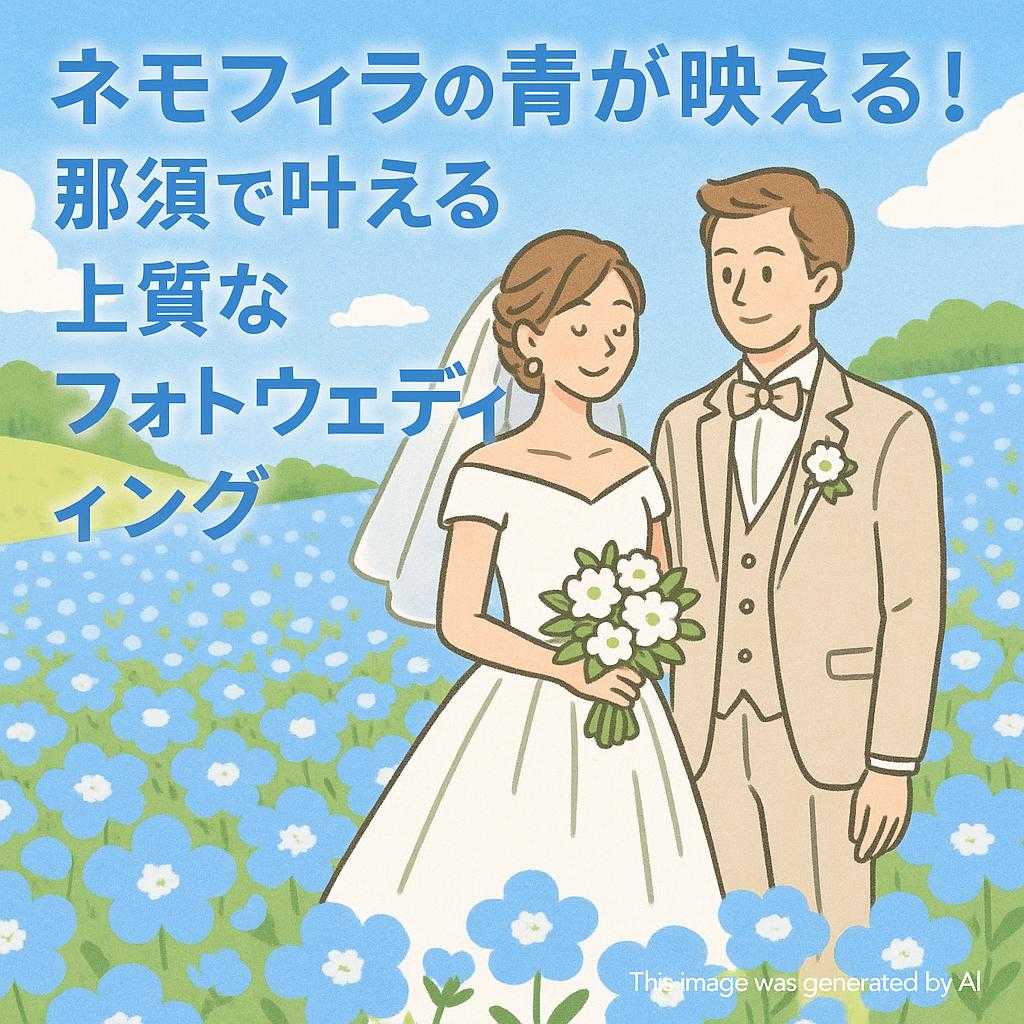 ネモフィラの青が映える！那須で叶える上質なフォトウェディング