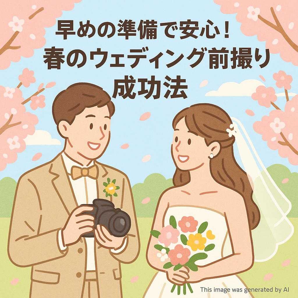 早めの準備で安心！春のウェディング前撮り成功法
