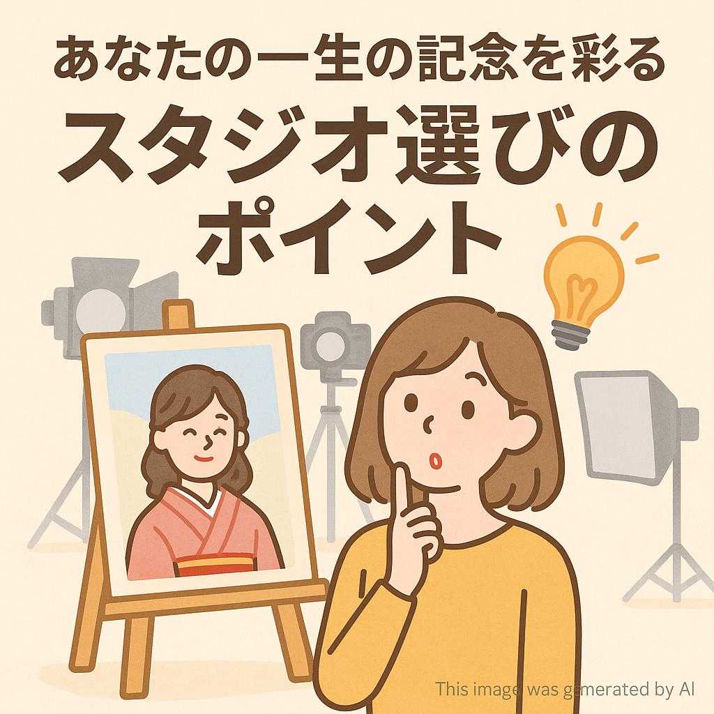 あなたの一生の記念を彩るスタジオ選びのポイント