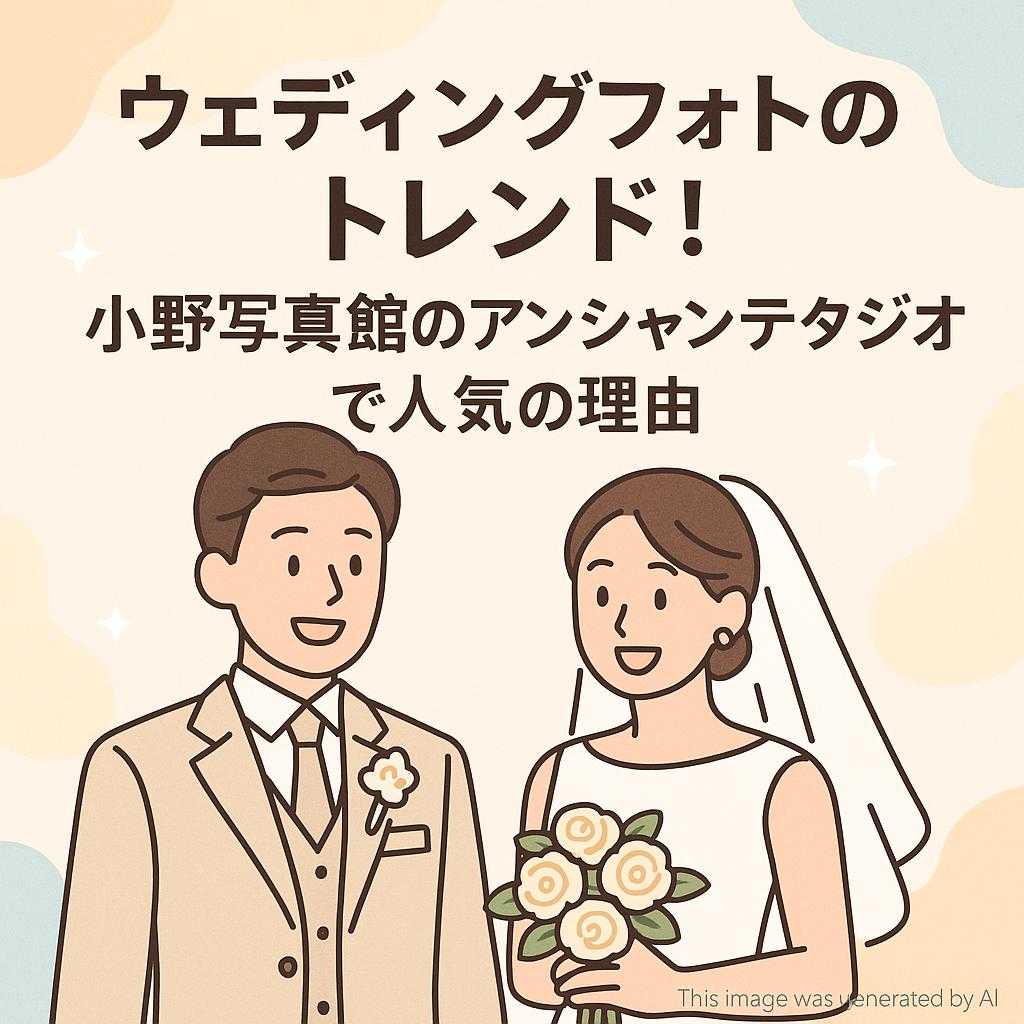 ウェディングフォトのトレンド！小野写真館のアンシャンテスタジオで人気の理由