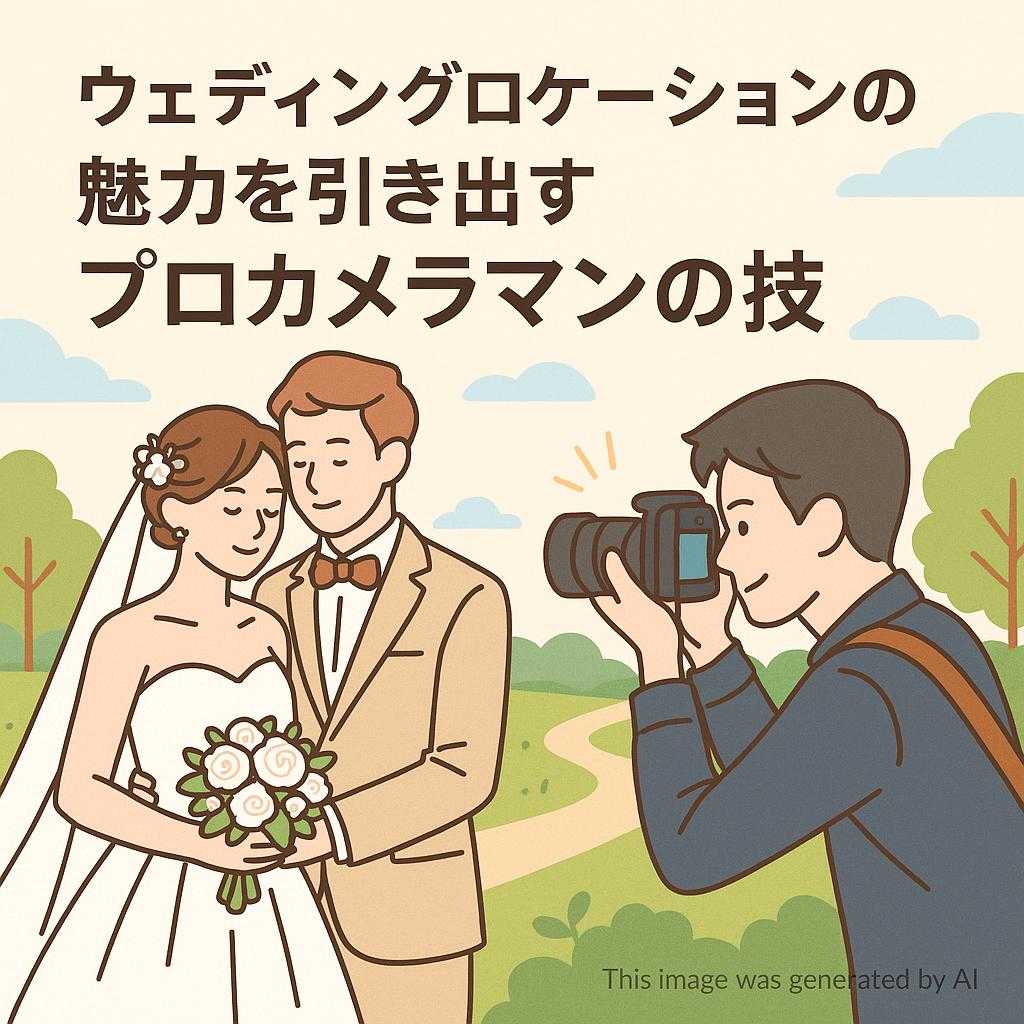 ウェディングロケーションの魅力を引き出すプロカメラマンの技