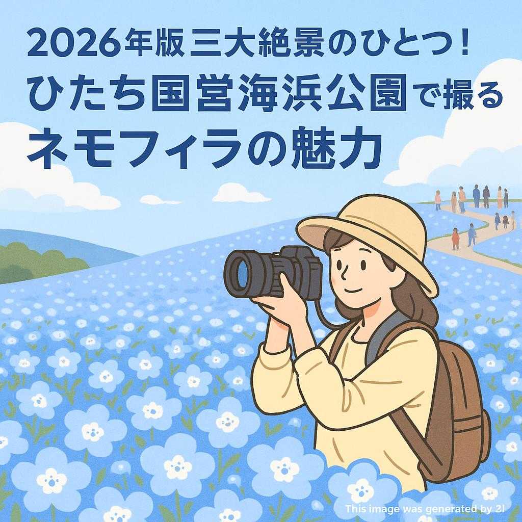 2026年版三大絶景のひとつ！ひたち国営海浜公園で撮るネモフィラの魅力