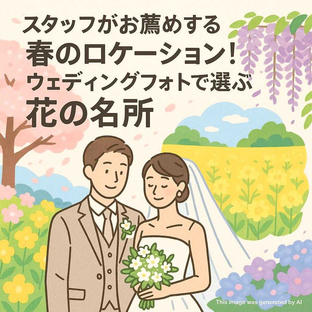 スタッフがお薦めする春のロケーション!ウェディングフォトで選ぶ花の名所