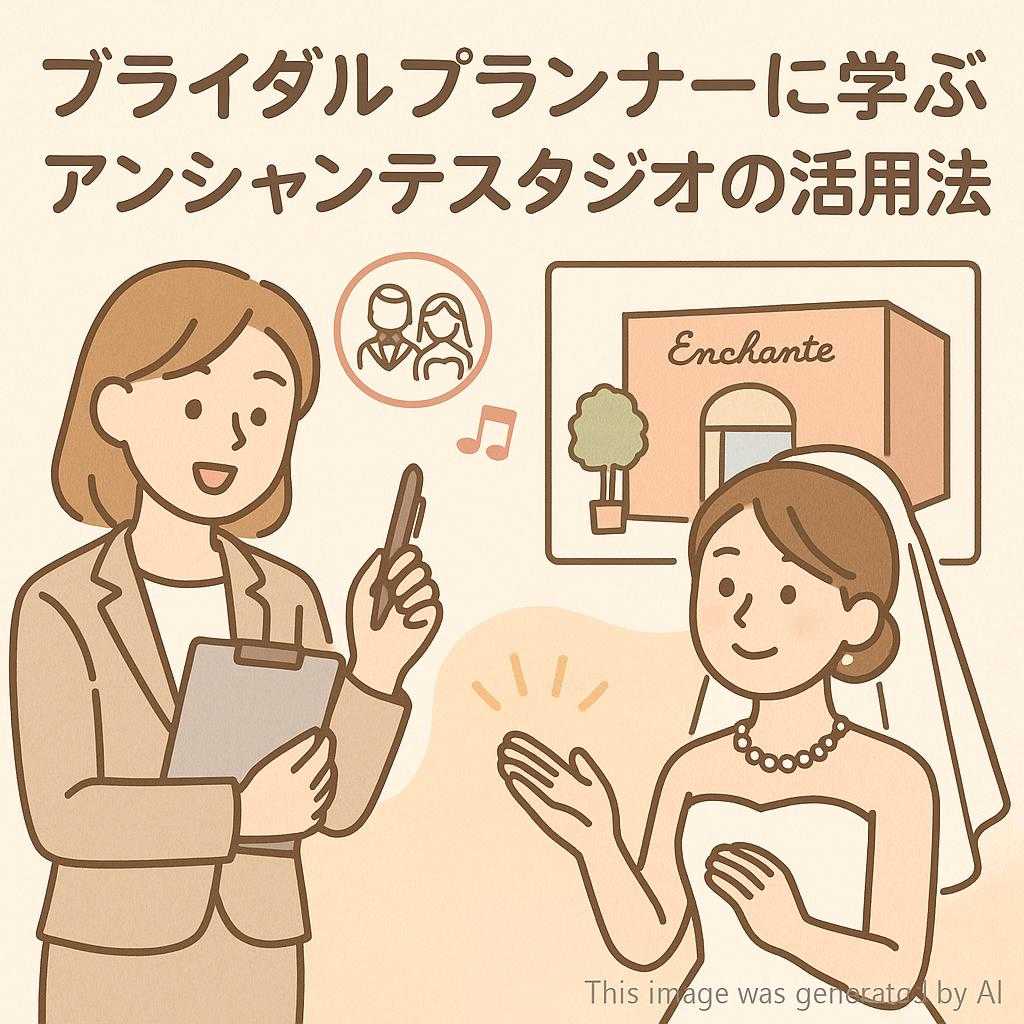 ブライダルプランナーに学ぶアンシャンテスタジオの活用法