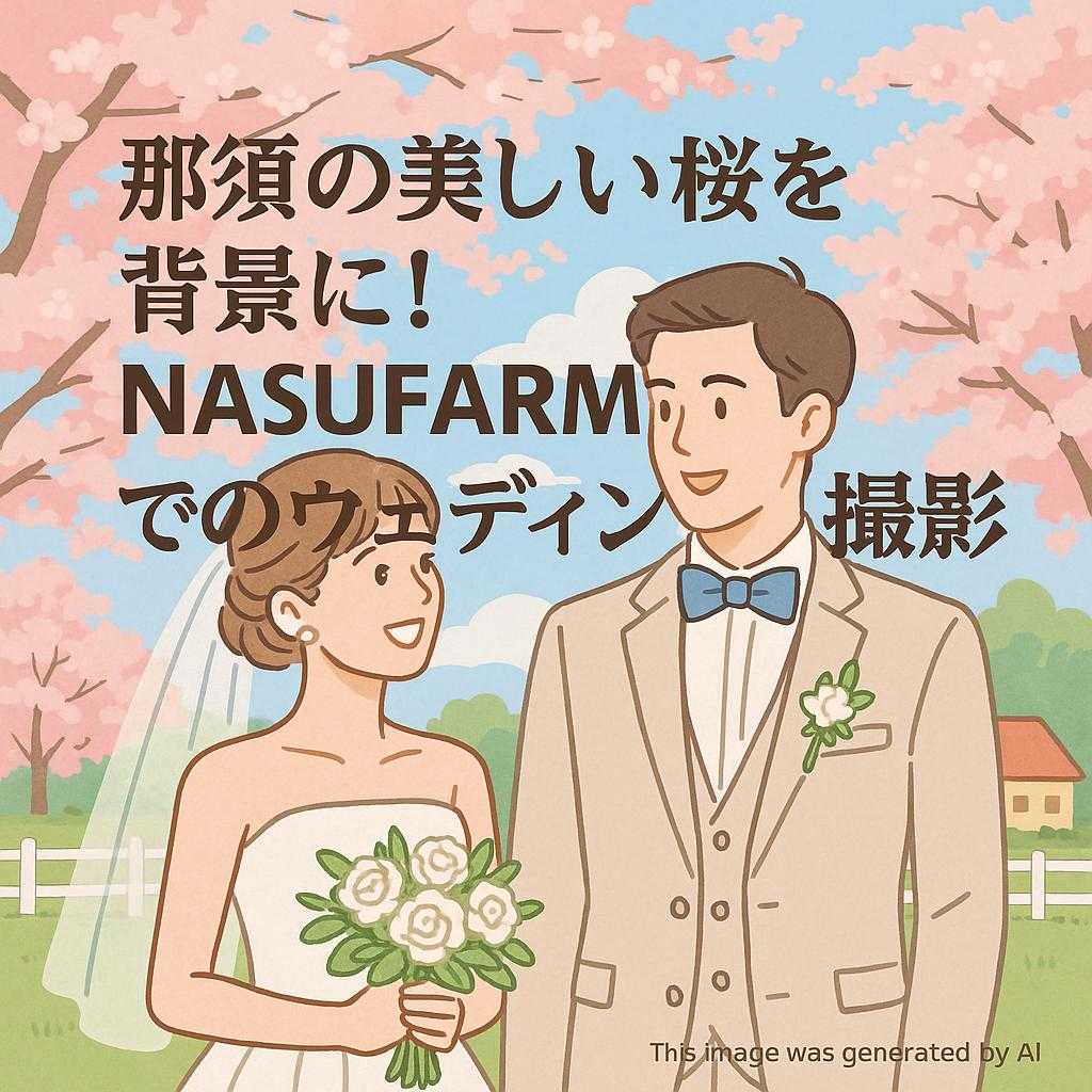 那須の美しい桜を背景に!NASUFARMでのウェディング撮影
