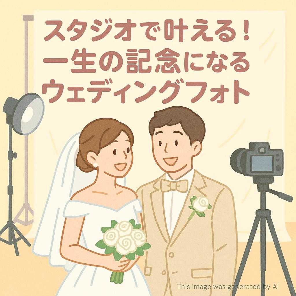 スタジオで叶える! 一生の記念になるウェディングフォト