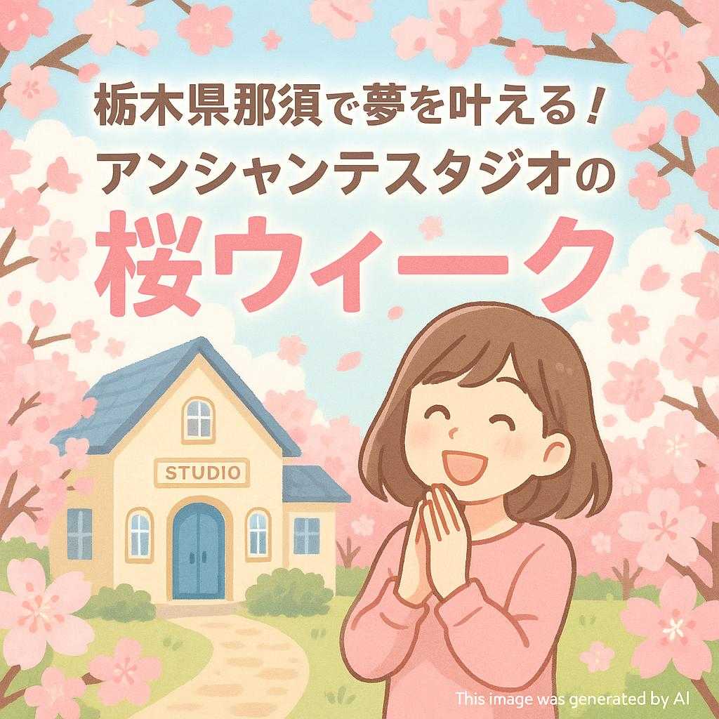 栃木県那須で夢を叶える!アンシャンテスタジオの桜ウィーク