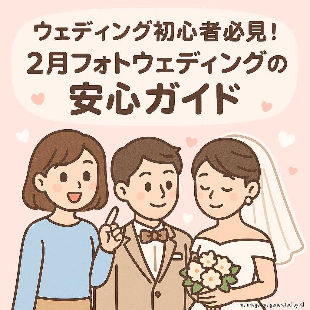 ウェディング初心者必見!2月フォトウェディングの安心ガイド