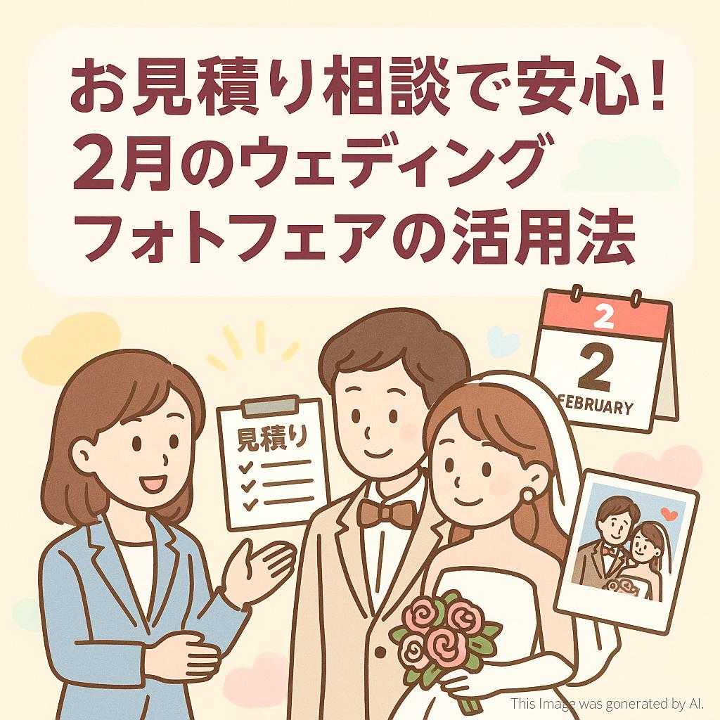 お見積り相談で安心！２月のウェディングフォトフェアの活用法