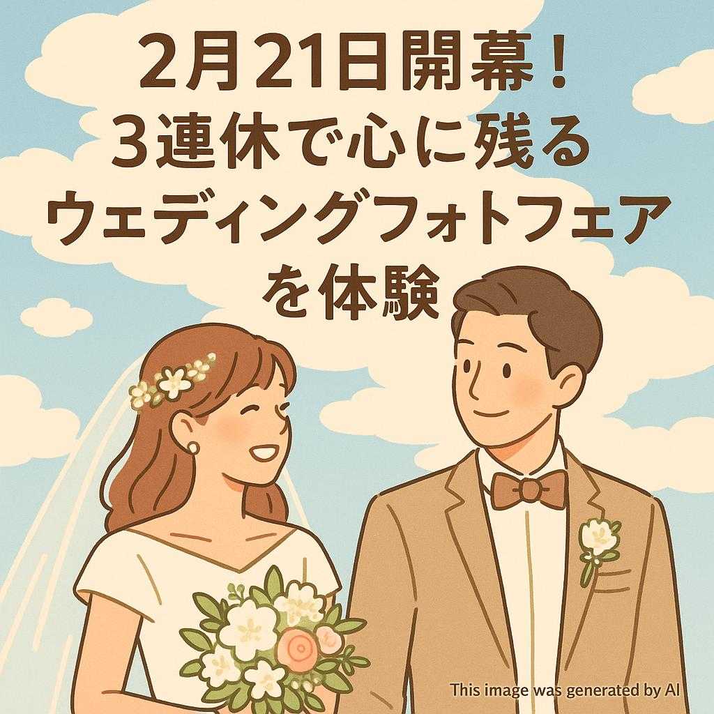 2月21日開幕！3連休で心に残るウェディングフォトフェアを体験