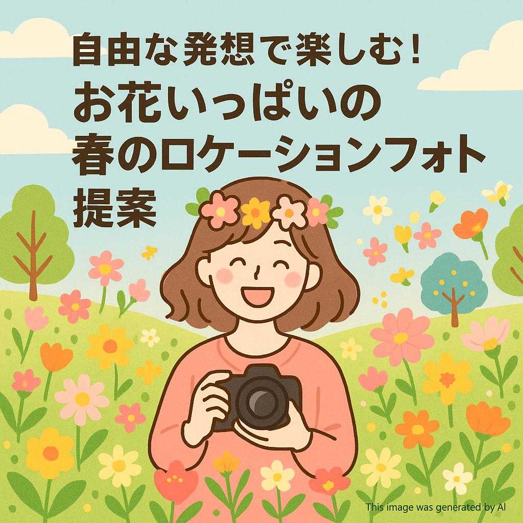 自由な発想で楽しむ!お花いっぱいの春のロケーションフォト提案