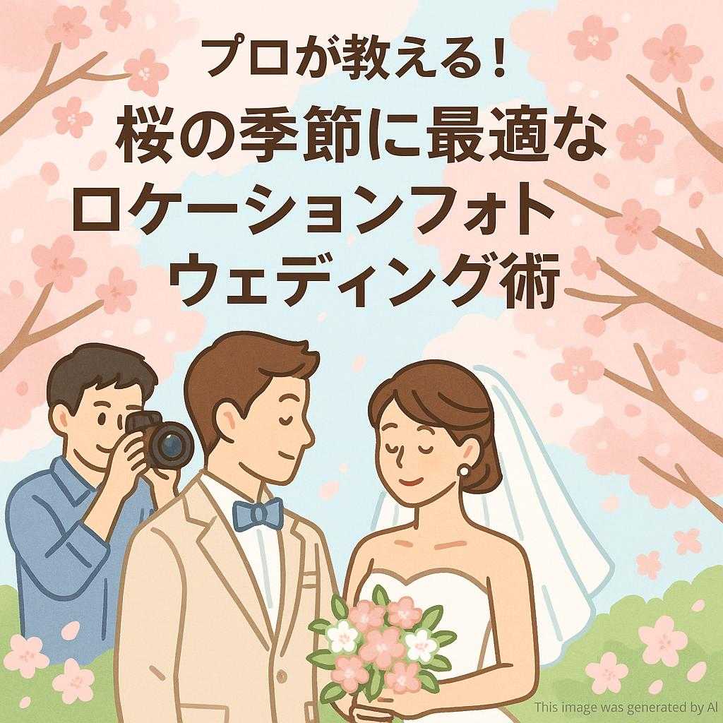プロが教える！桜の季節に最適なロケーションフォトウェディング術