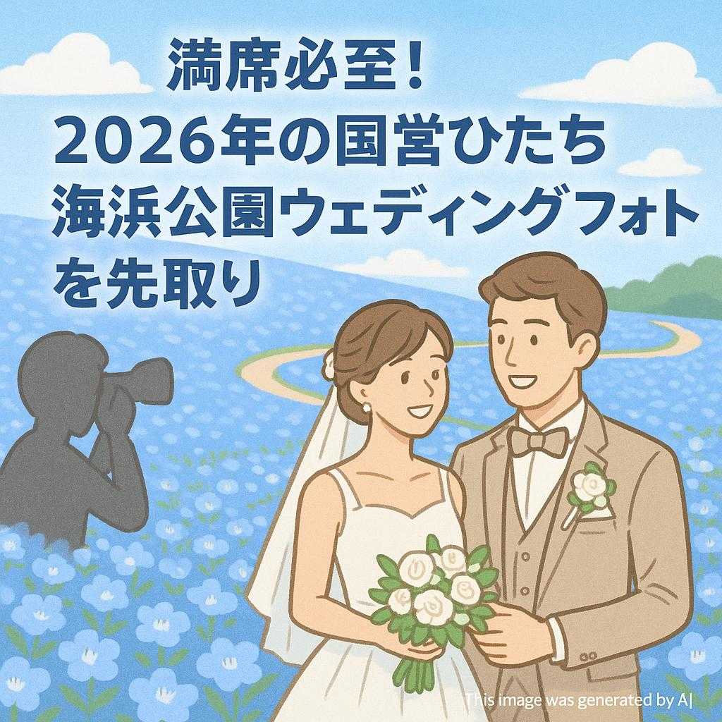 満席必至！2026年の国営ひたち海浜公園ウェディングフォトを先取り