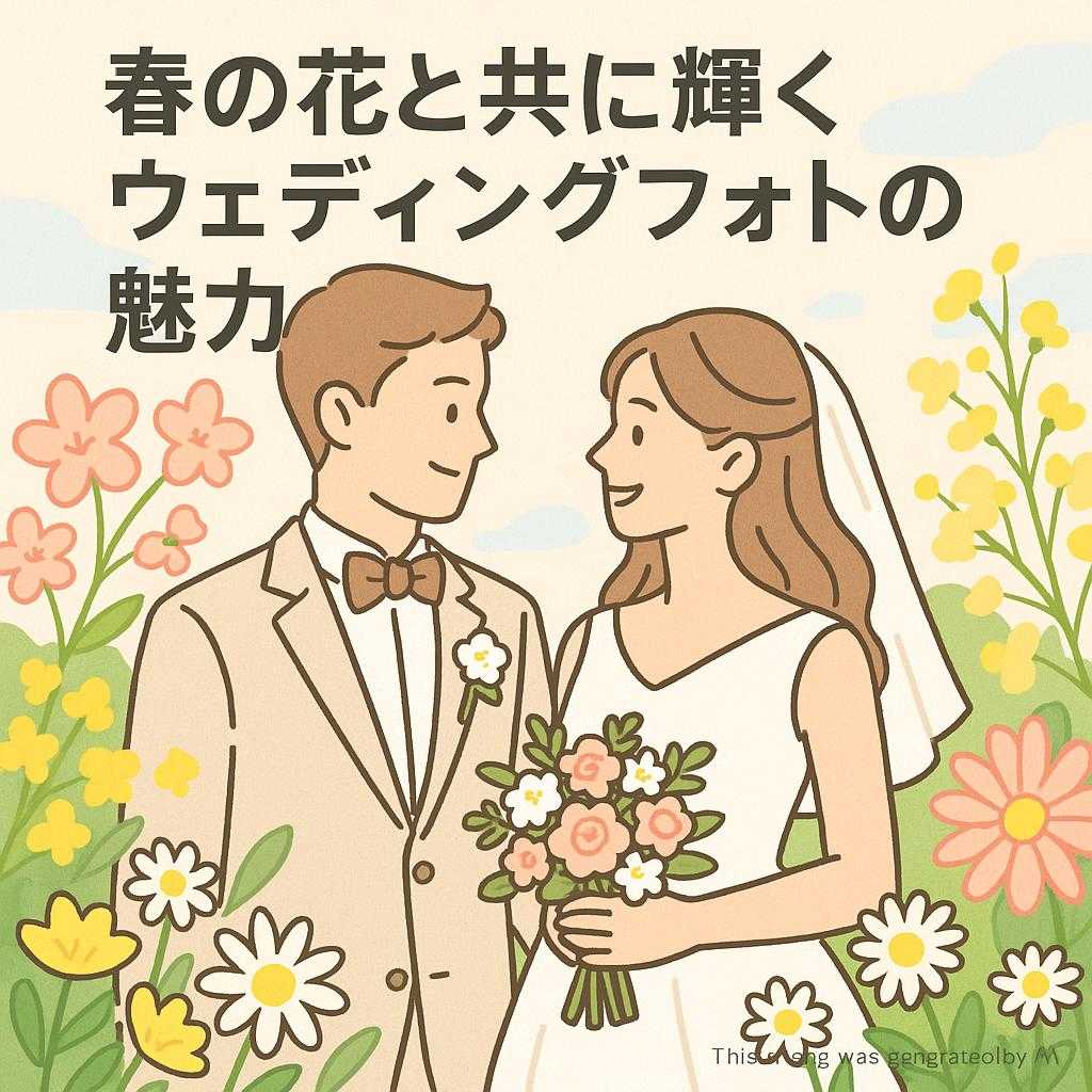 春の花と共に輝くウェディングフォトの魅力