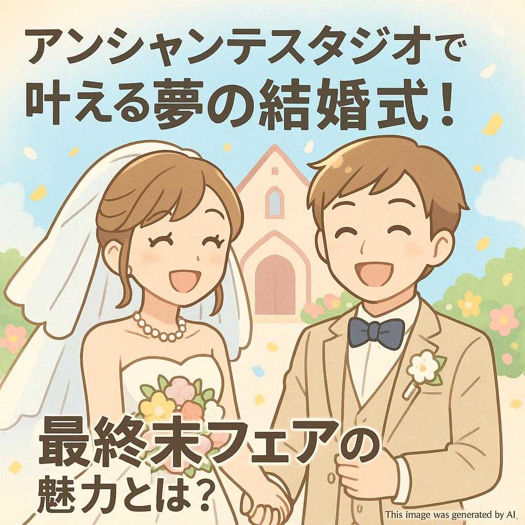 アンシャンテスタジオで叶える夢の結婚式！最終末フェアの魅力とは