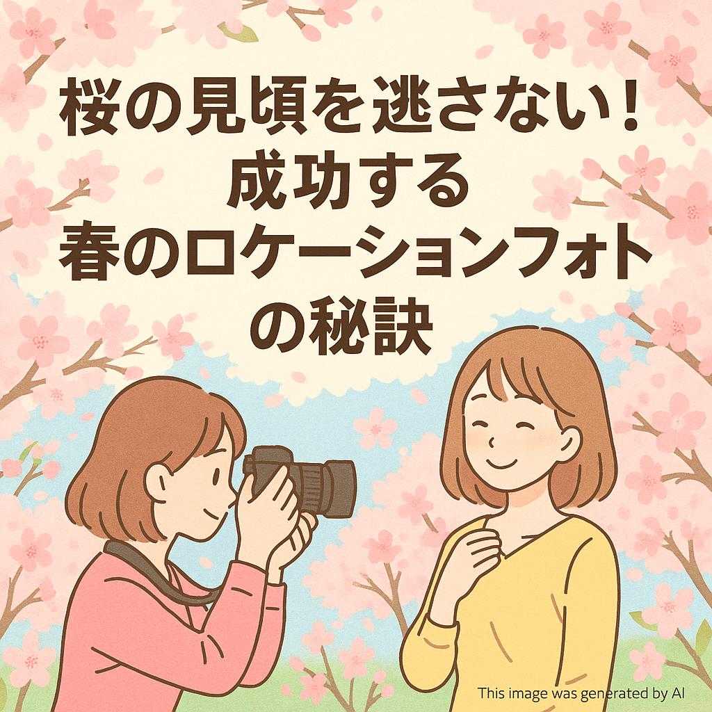 桜の見頃を逃さない！成功する春のロケーションフォトの秘訣
