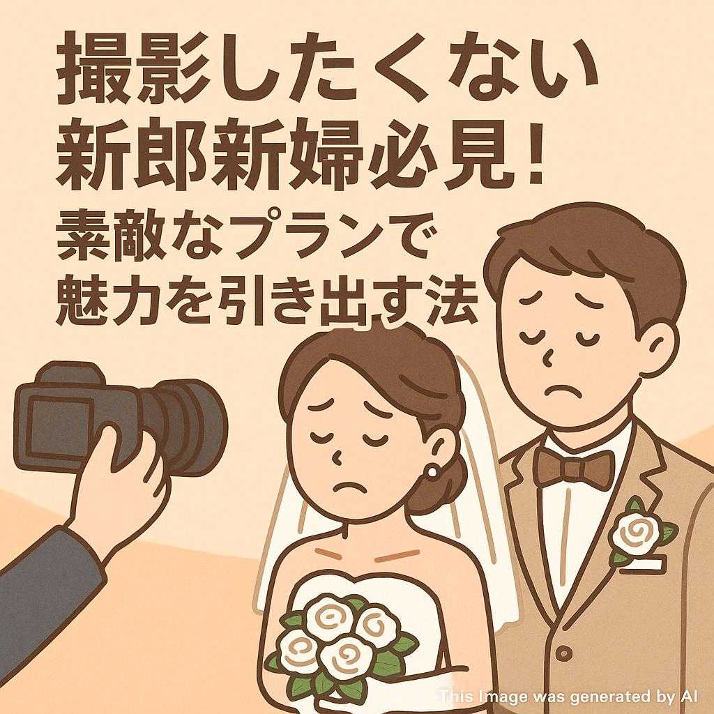 撮影したくない新郎新婦必見！素敵なプランで魅力を引き出す方法