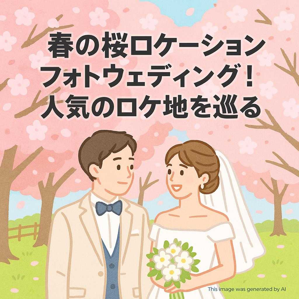 春の桜ロケーションフォトウェディング！人気のロケ地を巡る