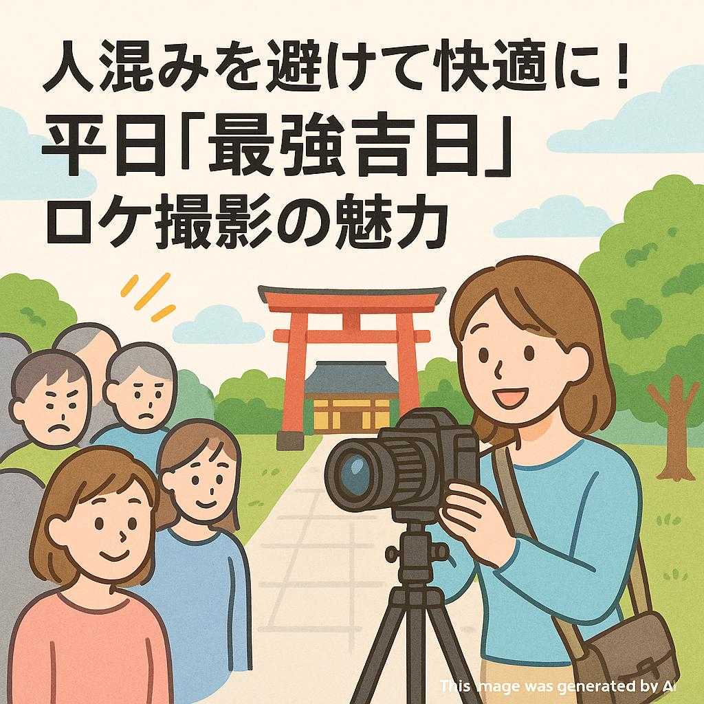 人混みを避けて快適に！平日「最強吉日」ロケ撮影の魅力