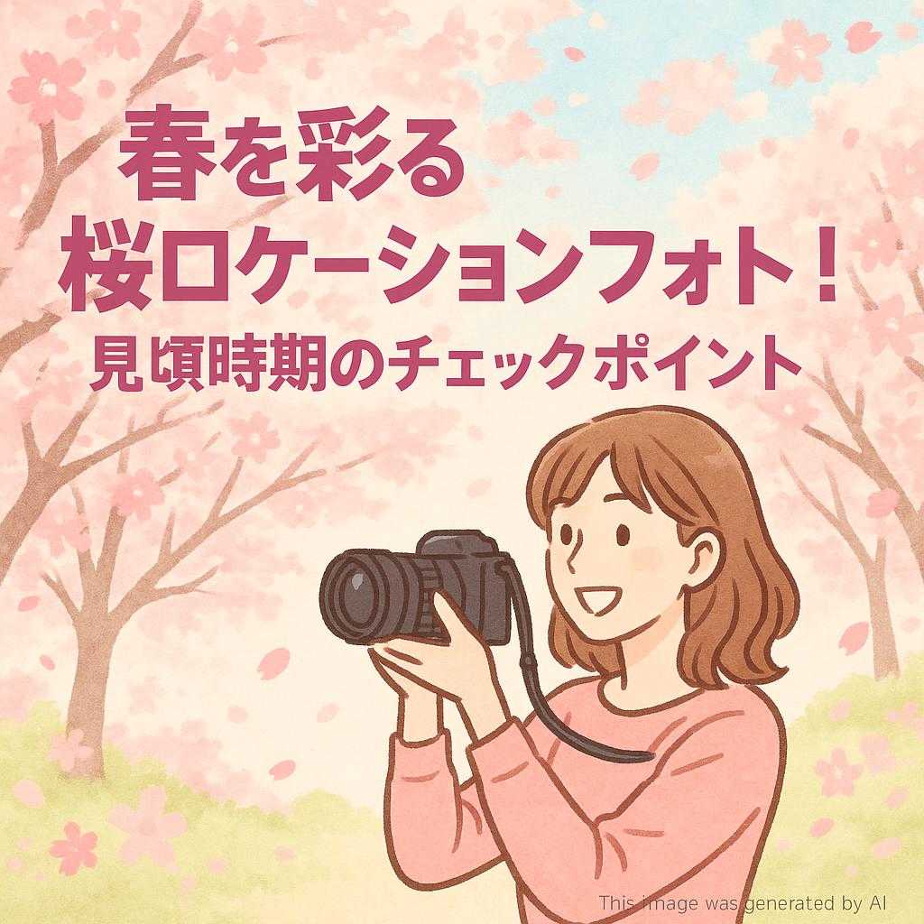 春を彩る桜ロケーションフォト！見頃時期のチェックポイント