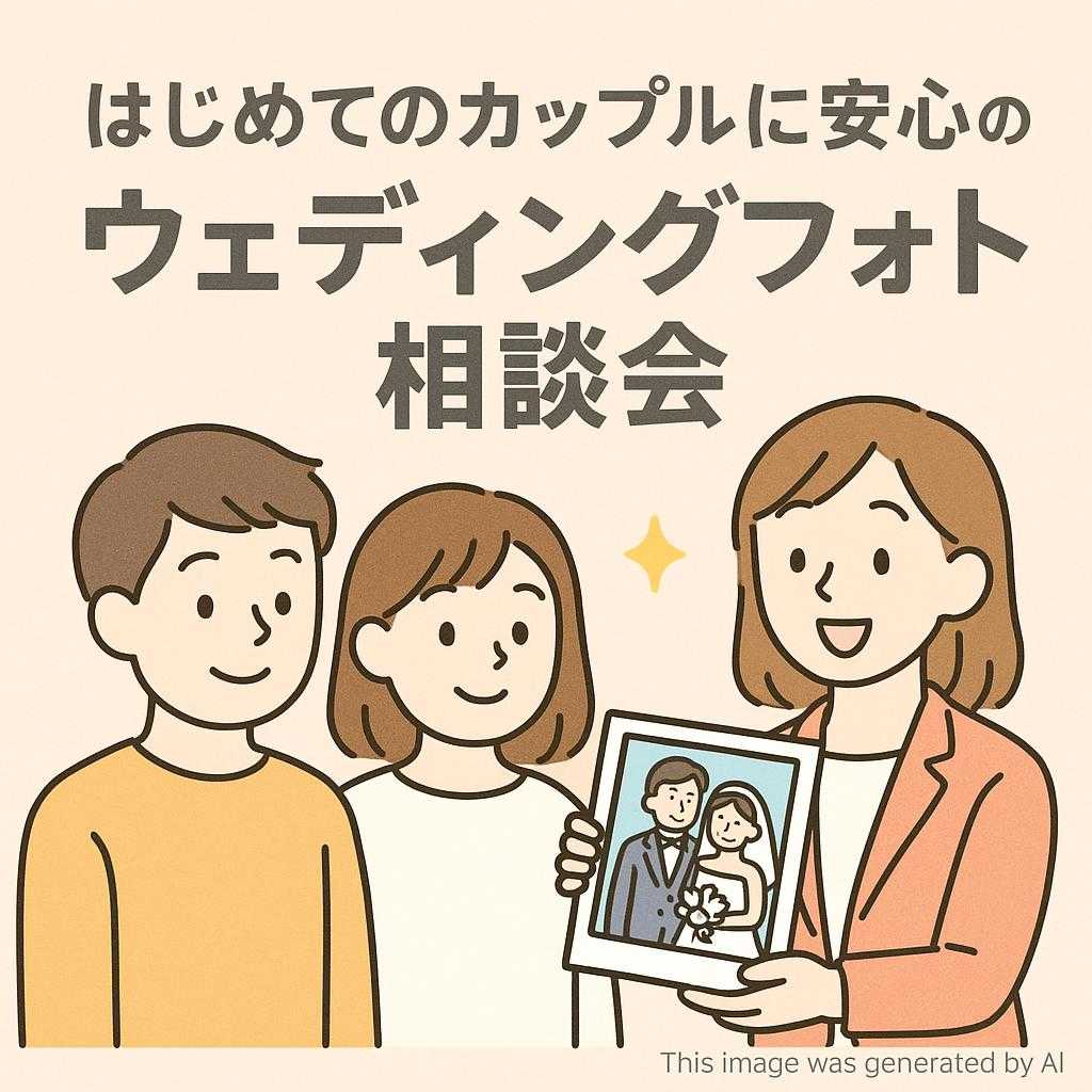 はじめてのカップルに安心のウェディングフォト相談会