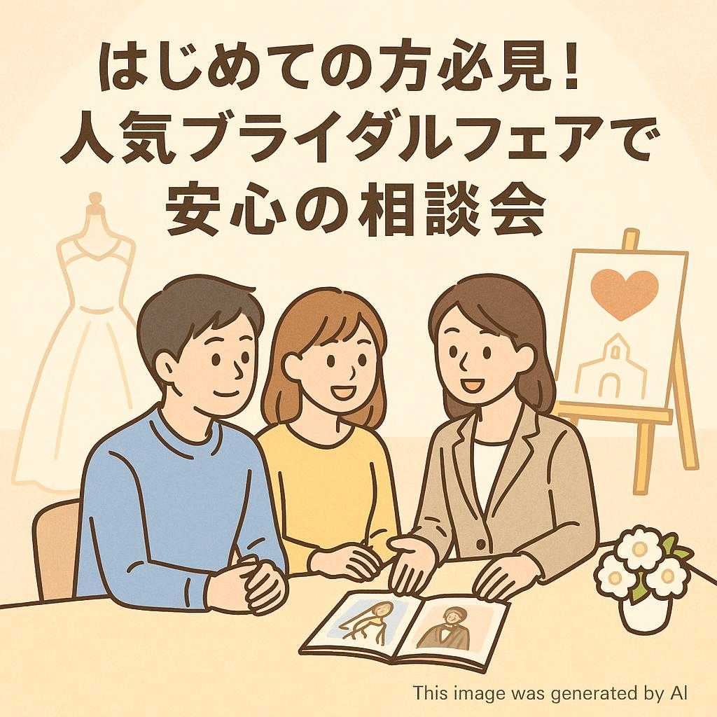 はじめての方必見！人気ブライダルフェアで安心の相談会