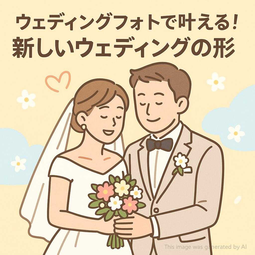 ウェディングフォトで叶える！新しいウェディングの形