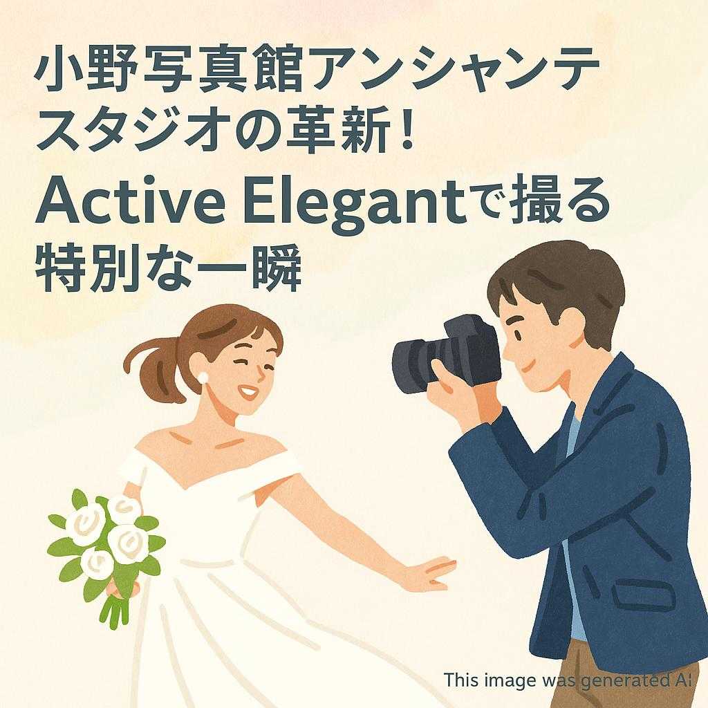 小野写真館アンシャンテスタジオの革新！Active Elegantで撮る特別な一瞬