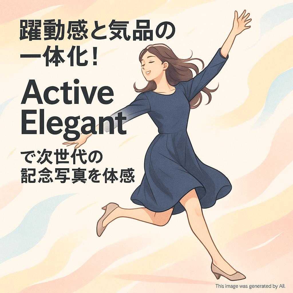 躍動感と気品の一体化！Active Elegantで次世代の記念写真を体感