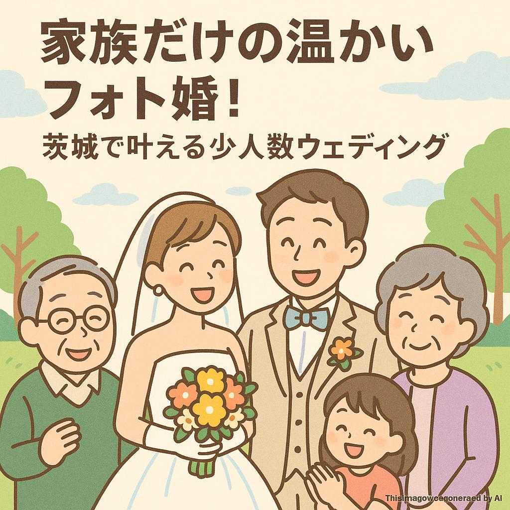 家族だけの温かいフォト婚!茨城で叶える少人数ウェディング