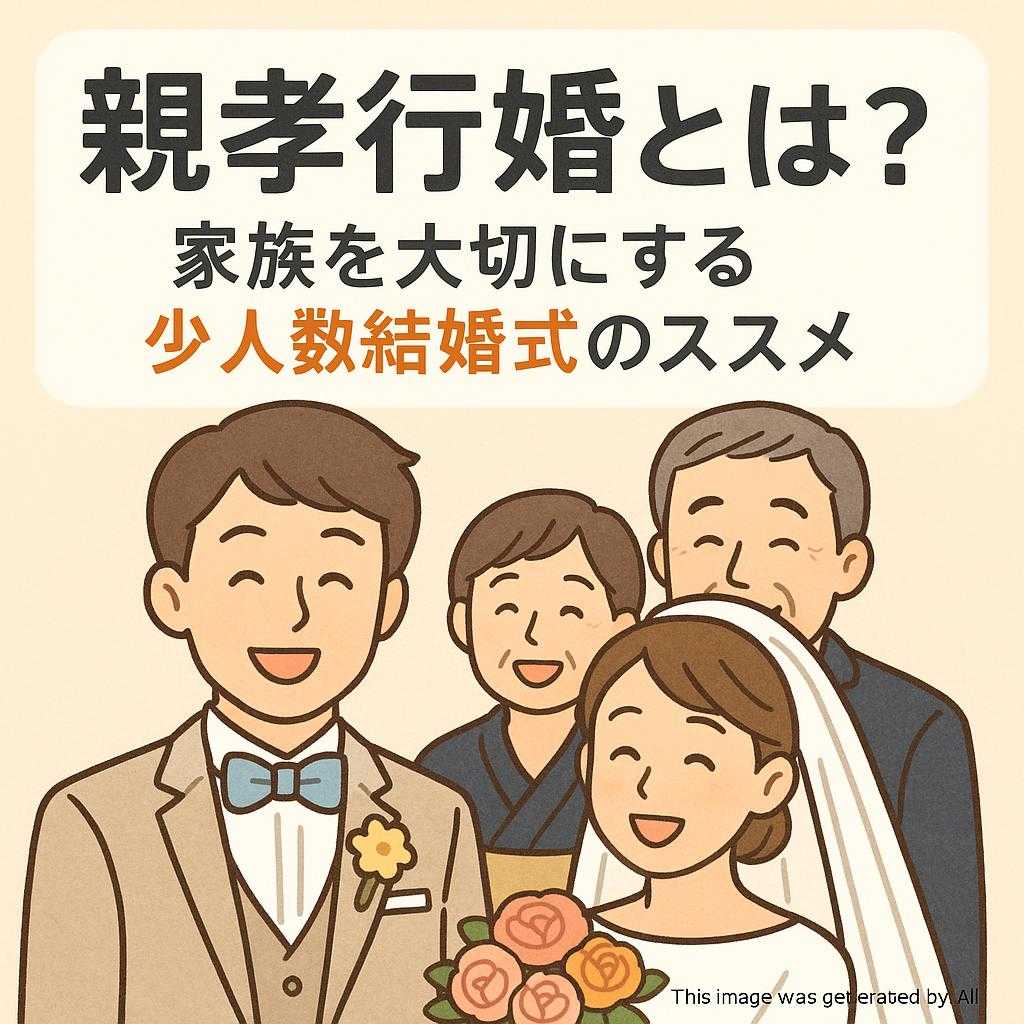 親孝行婚とは？家族を大切にする少人数結婚式のススメ