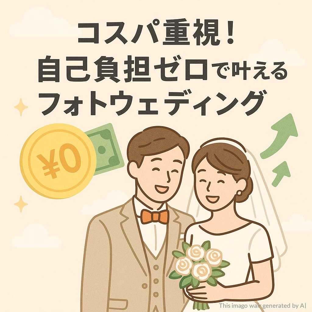 コスパ重視！自己負担ゼロで叶えるフォトウェディング