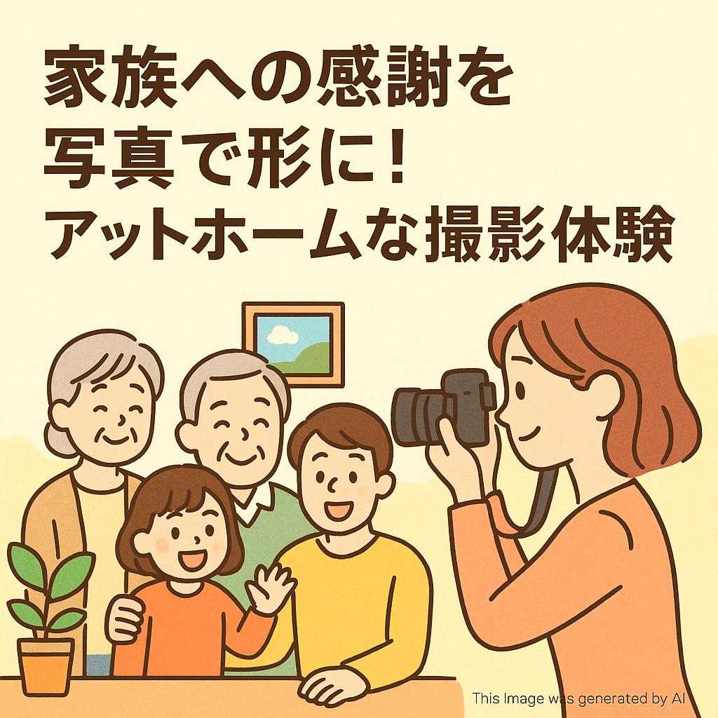 家族への感謝を写真で形に!アットホームな撮影体験