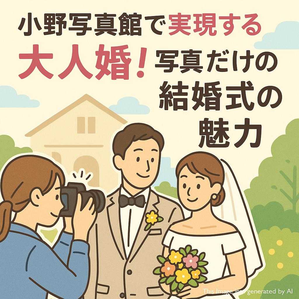 小野写真館で実現する大人婚！写真だけの結婚式の魅力