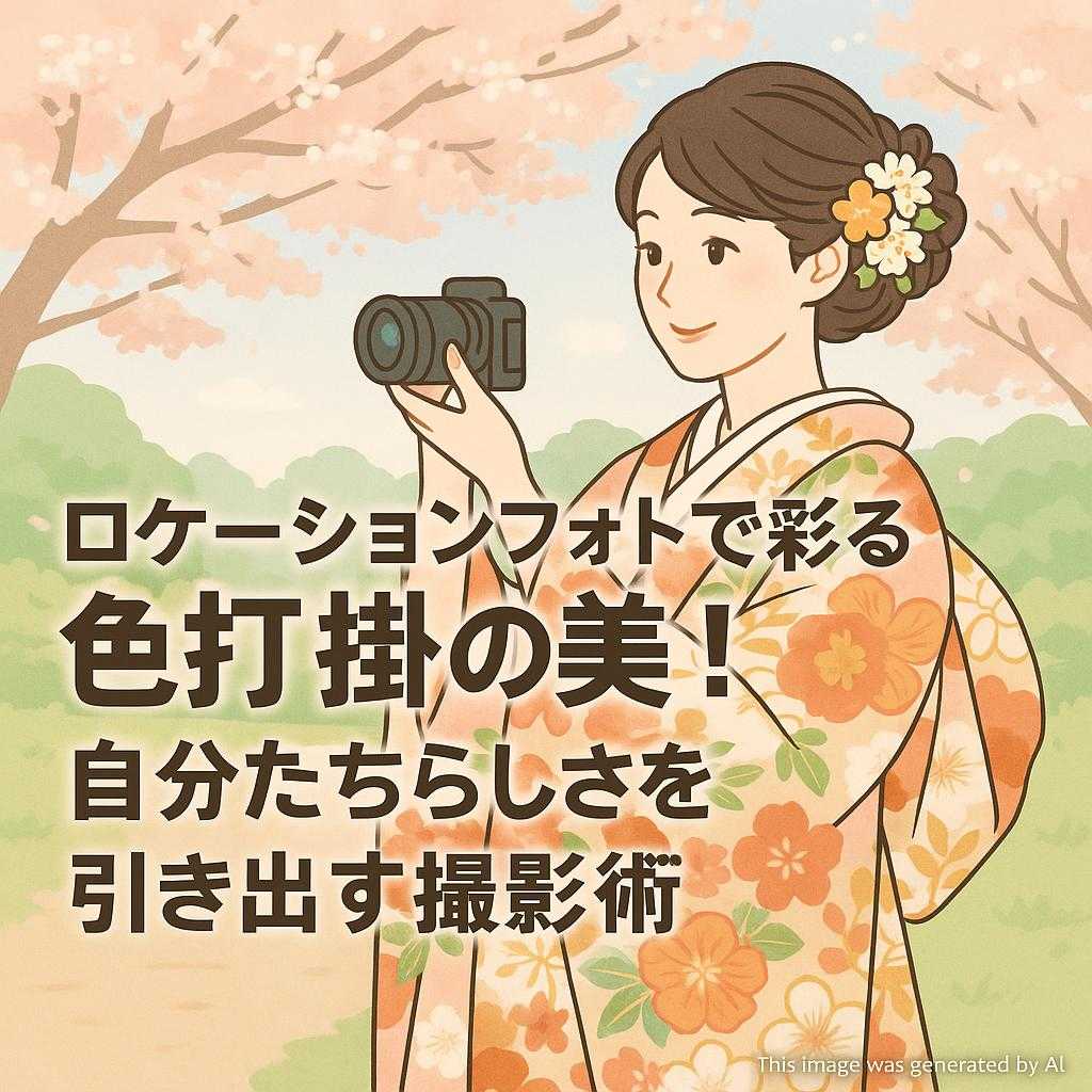 ロケーションフォトで彩る色打掛の美!自分たちらしさを引き出す撮影術